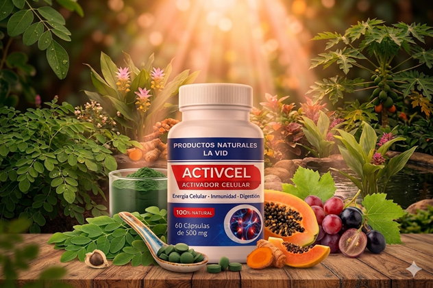 ACTIVCEL Activador Celular - Frasco entre plantas naturales